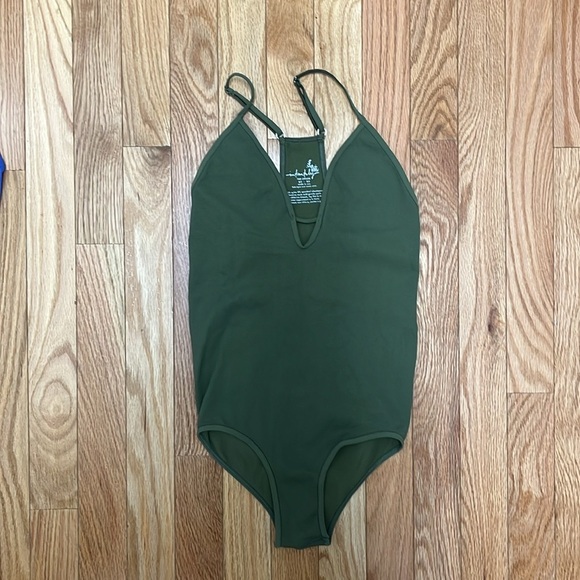 Free People Intimately Purple & Olive Move Along‎ Bodysuit Bundle - Picture 5 of 6